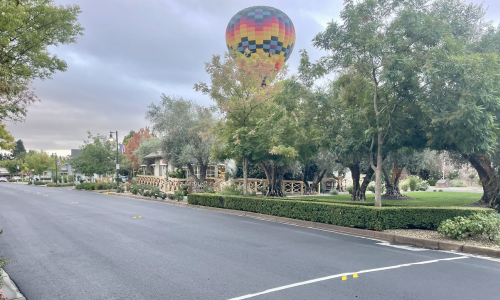 Washington Street Corridor Project  with hot air balloon