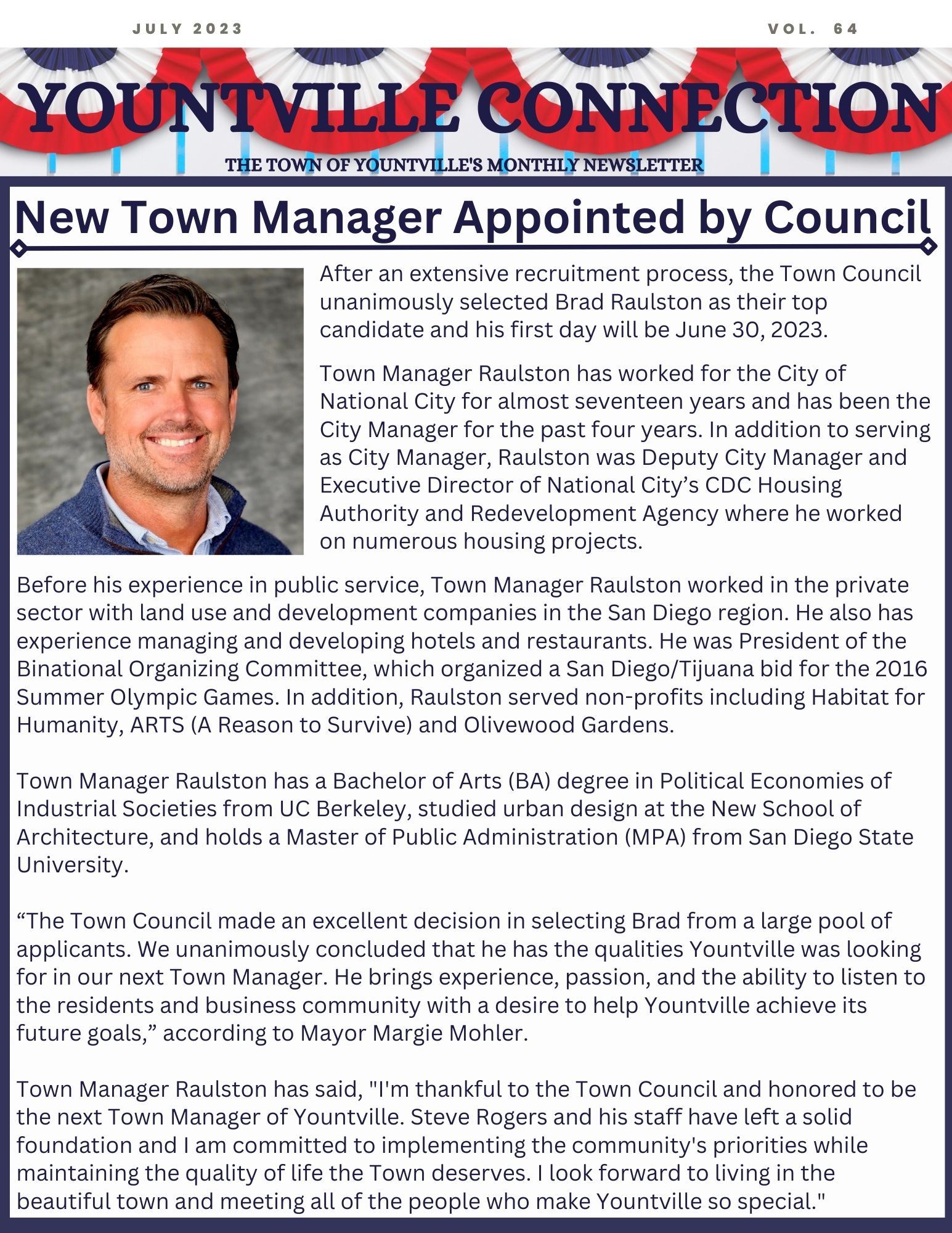 July 2023 Newsletter page 1