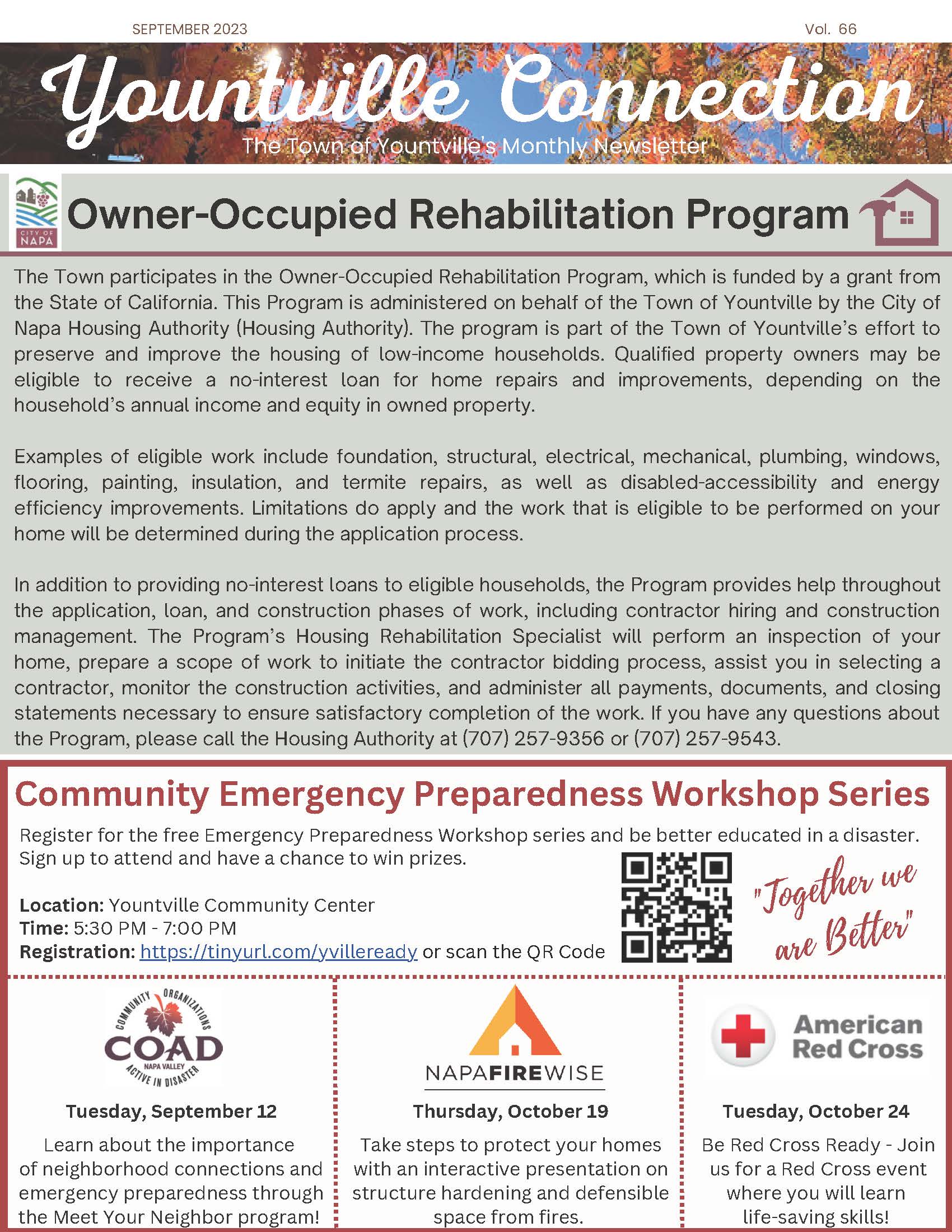 September 2023 Newsletter Page 1